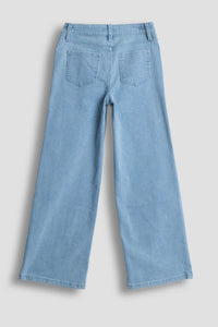 Girls Wide Leg Twill Stripe Pant