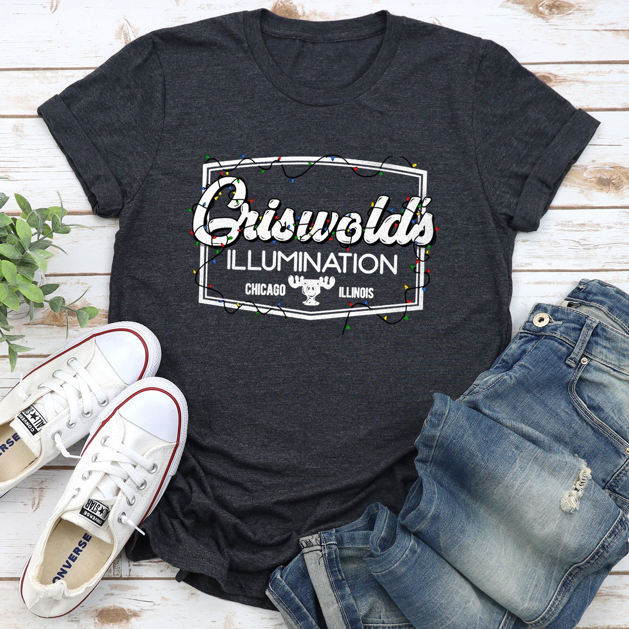 Griswold's Illumination, Christmas Vacation, Retro, Classic, Movie Super Soft Tees
