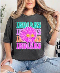 Indians colorful comfort colors tee
