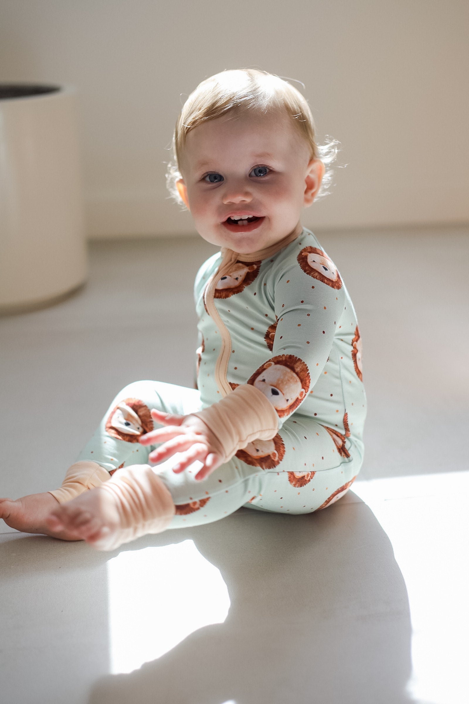 Little Lion Bamboo Zipper Romper