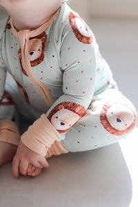 Little Lion Bamboo Zipper Romper