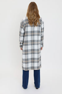 Women's Plaid Shacket Long Duster