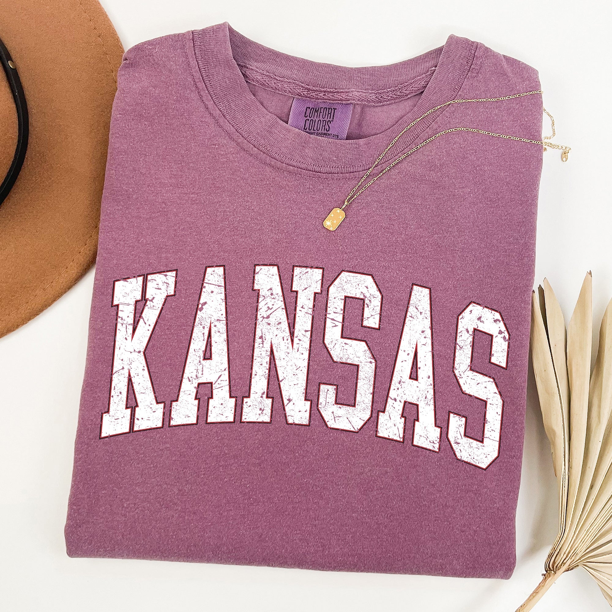 Kansas, Football, Sports, Game Day, Big Game, Touchdown, Tailgate Party, University, College, State Tshirt Comfort Colors T-Shirt