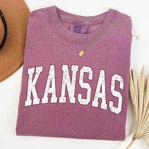 Kansas, Football, Sports, Game Day, Big Game, Touchdown, Tailgate Party, University, College, State Tshirt Comfort Colors T-Shirt