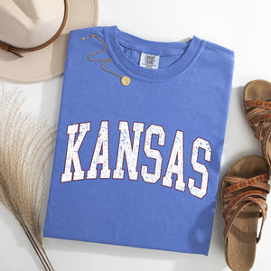 Kansas, Football, Sports, Game Day, Big Game, Touchdown, Tailgate Party, University, College, State Tshirt Comfort Colors T-Shirt