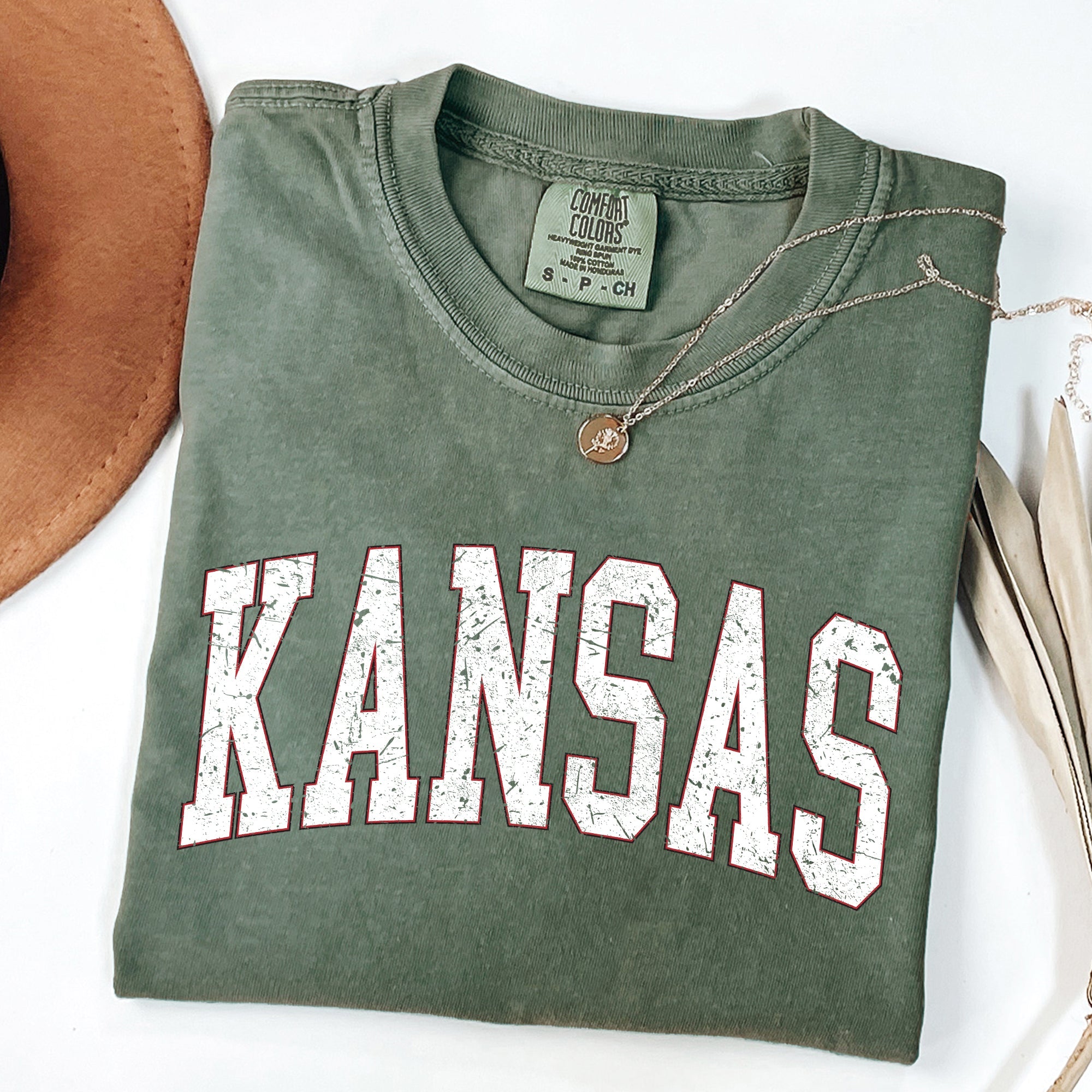 Kansas, Football, Sports, Game Day, Big Game, Touchdown, Tailgate Party, University, College, State Tshirt Comfort Colors T-Shirt