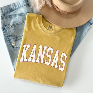 Kansas, Football, Sports, Game Day, Big Game, Touchdown, Tailgate Party, University, College, State Tshirt Comfort Colors T-Shirt