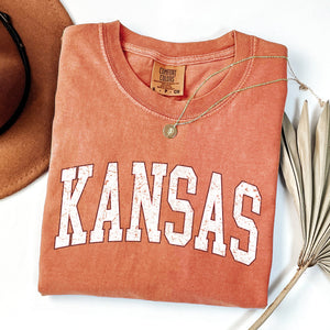 Kansas, Football, Sports, Game Day, Big Game, Touchdown, Tailgate Party, University, College, State Tshirt Comfort Colors T-Shirt
