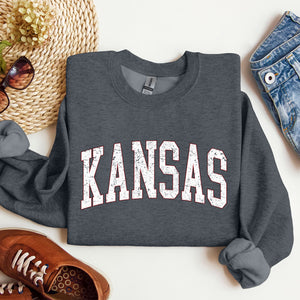 Kansas, Football, Sports, Game Day, Big Game, Touchdown, Tailgate Party, University, College, State Sweatshirt