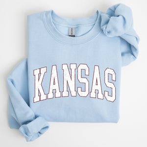 Kansas, Football, Sports, Game Day, Big Game, Touchdown, Tailgate Party, University, College, State Sweatshirt