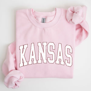Kansas, Football, Sports, Game Day, Big Game, Touchdown, Tailgate Party, University, College, State Sweatshirt