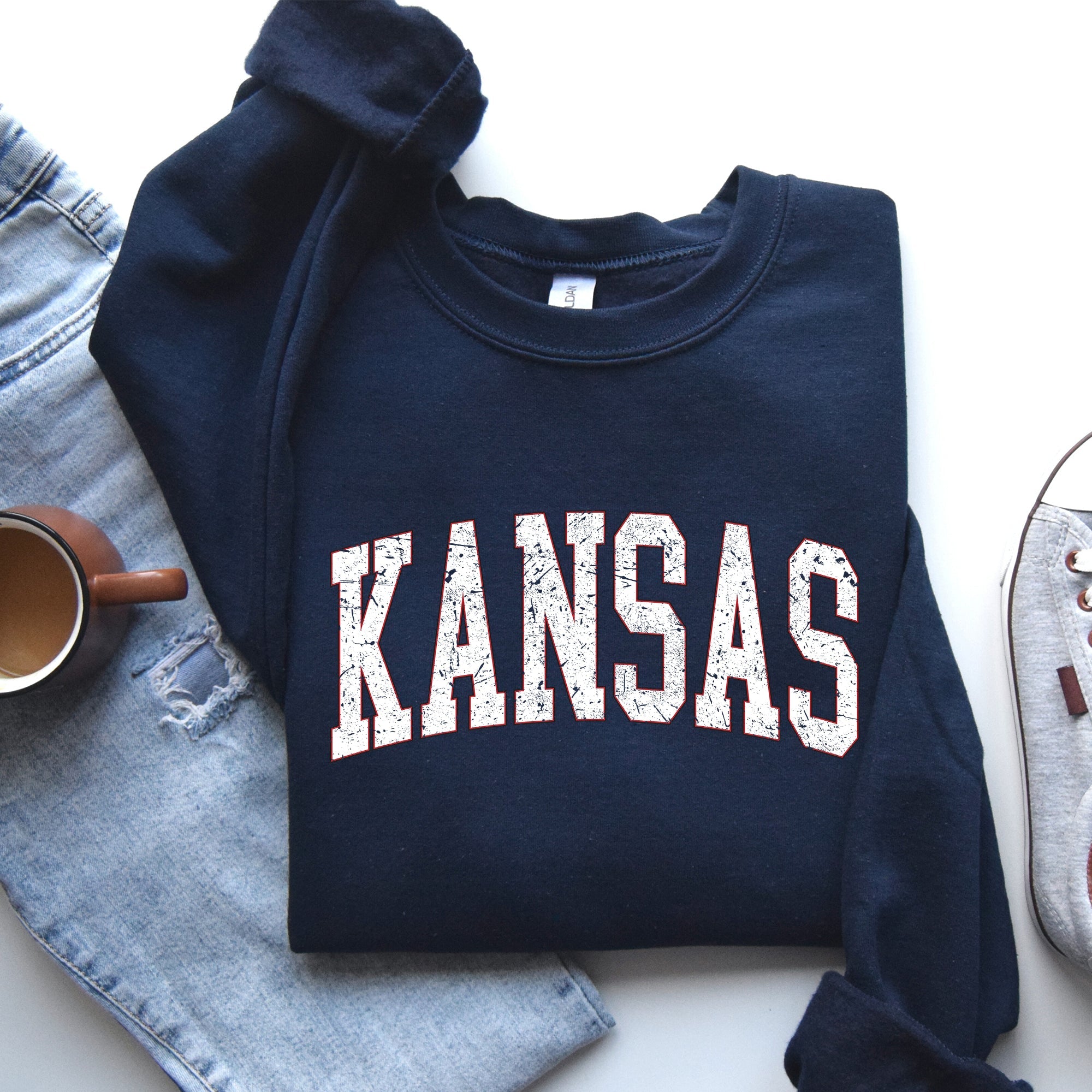 Kansas, Football, Sports, Game Day, Big Game, Touchdown, Tailgate Party, University, College, State Sweatshirt