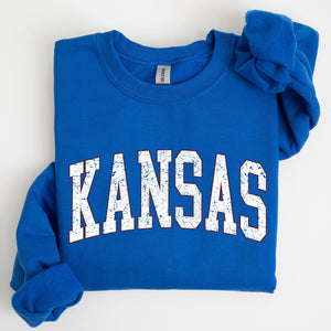 Kansas, Football, Sports, Game Day, Big Game, Touchdown, Tailgate Party, University, College, State Sweatshirt