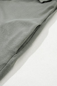 Asha High Neck Cross Seam T-shirt Dress