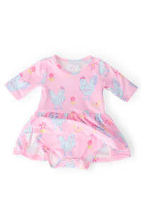 Little Miss Chickie 3/4 Twirl Bodysuit