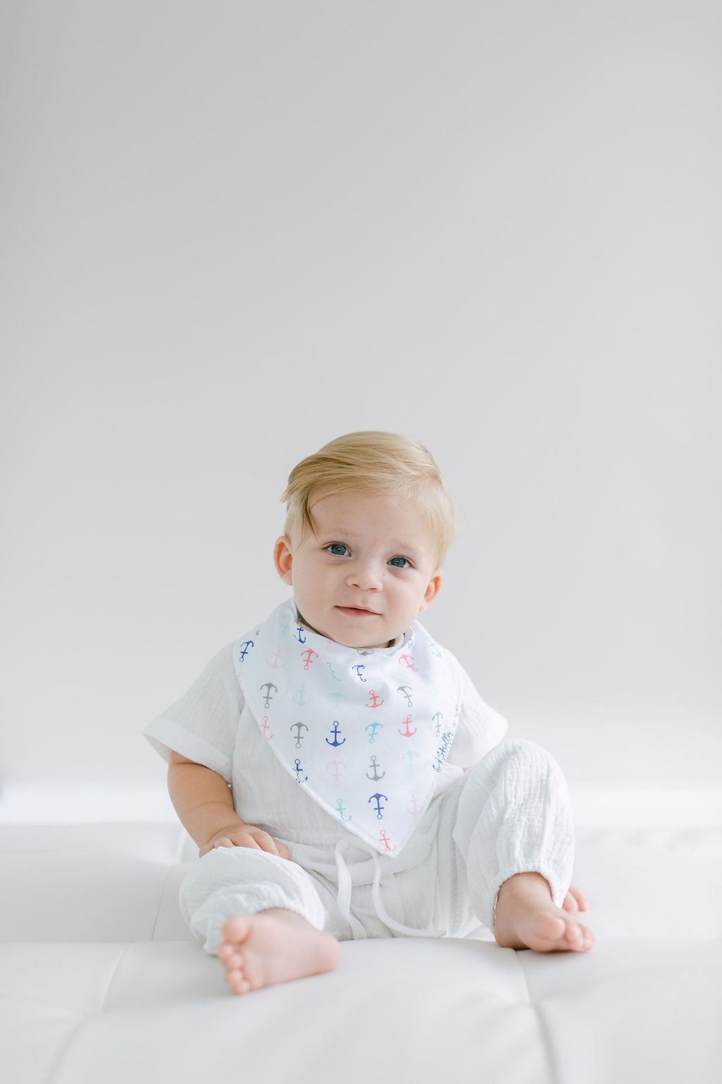 Bandana Bibs - Shore Set - Anchors, Flowers, Flamingos and Boats