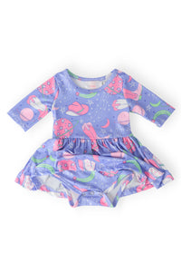 Neon Moon 3/4 Sleeve Twirl Bodysuit