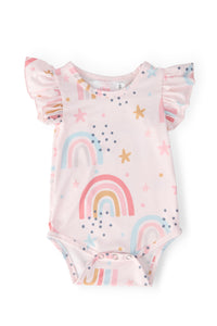 Over the Rainbow S/S Flutter Bodysuit