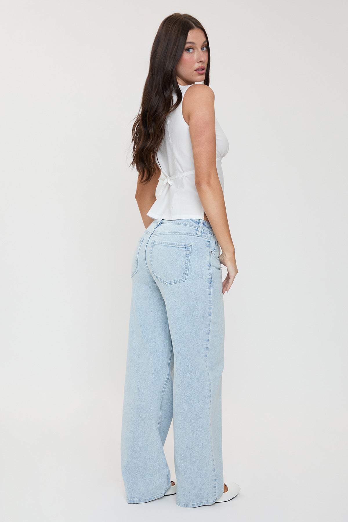 Women's Luxe Britney Wide Leg Jeans