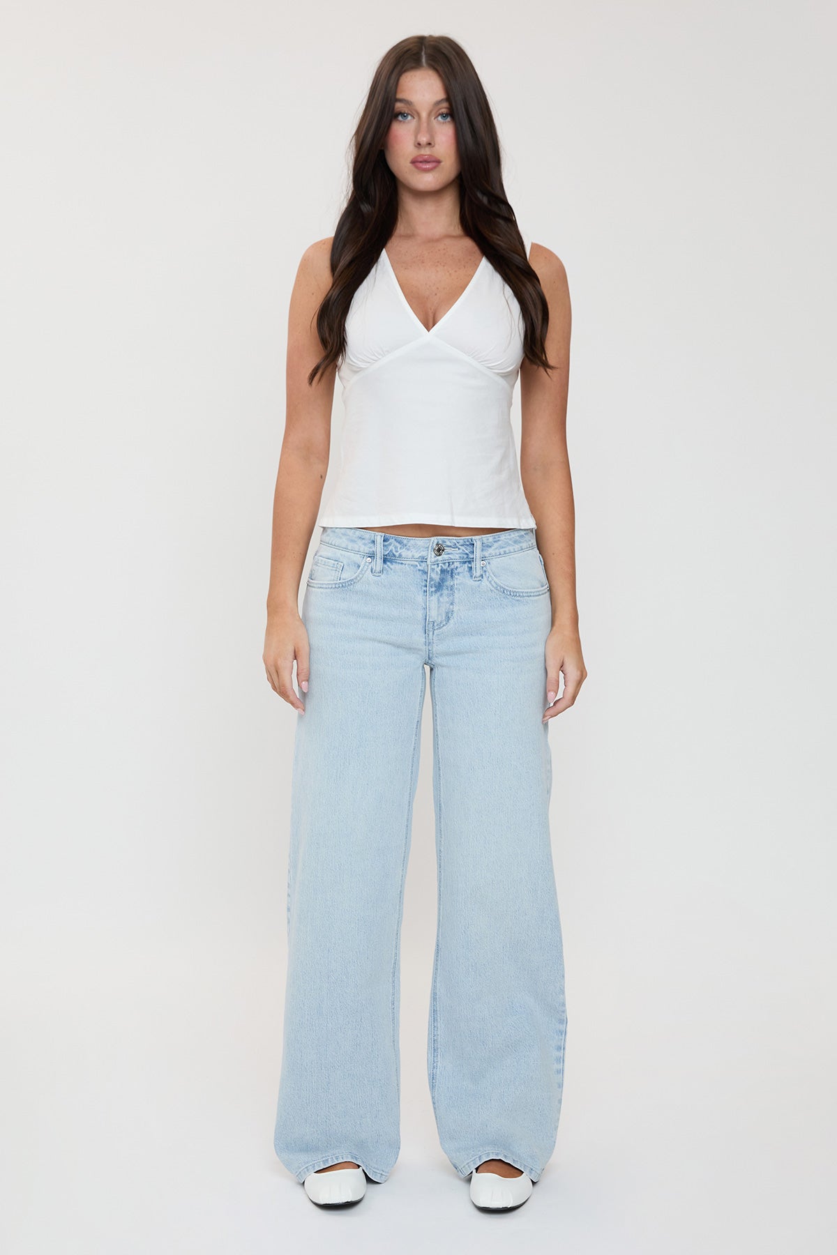 Women's Luxe Britney Wide Leg Jeans