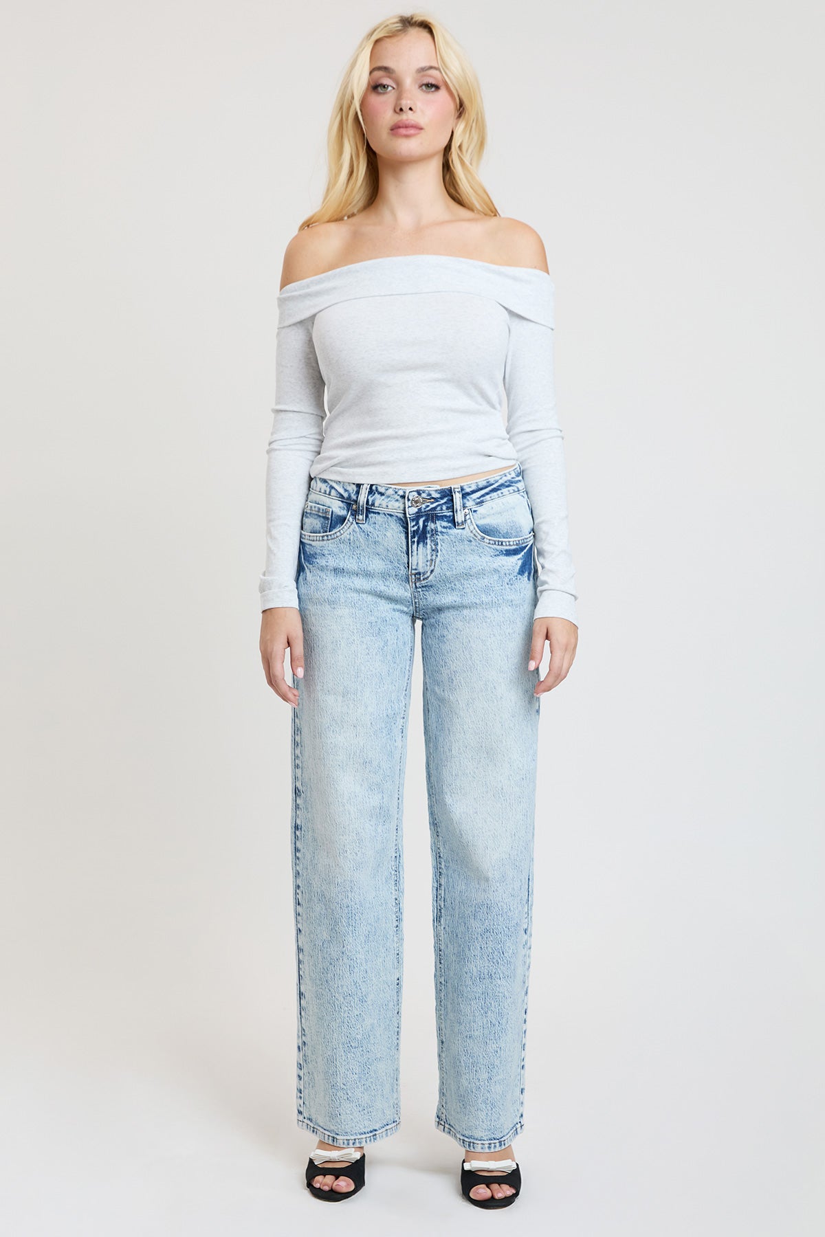 Women's Luxe Britney Wide Leg Jeans