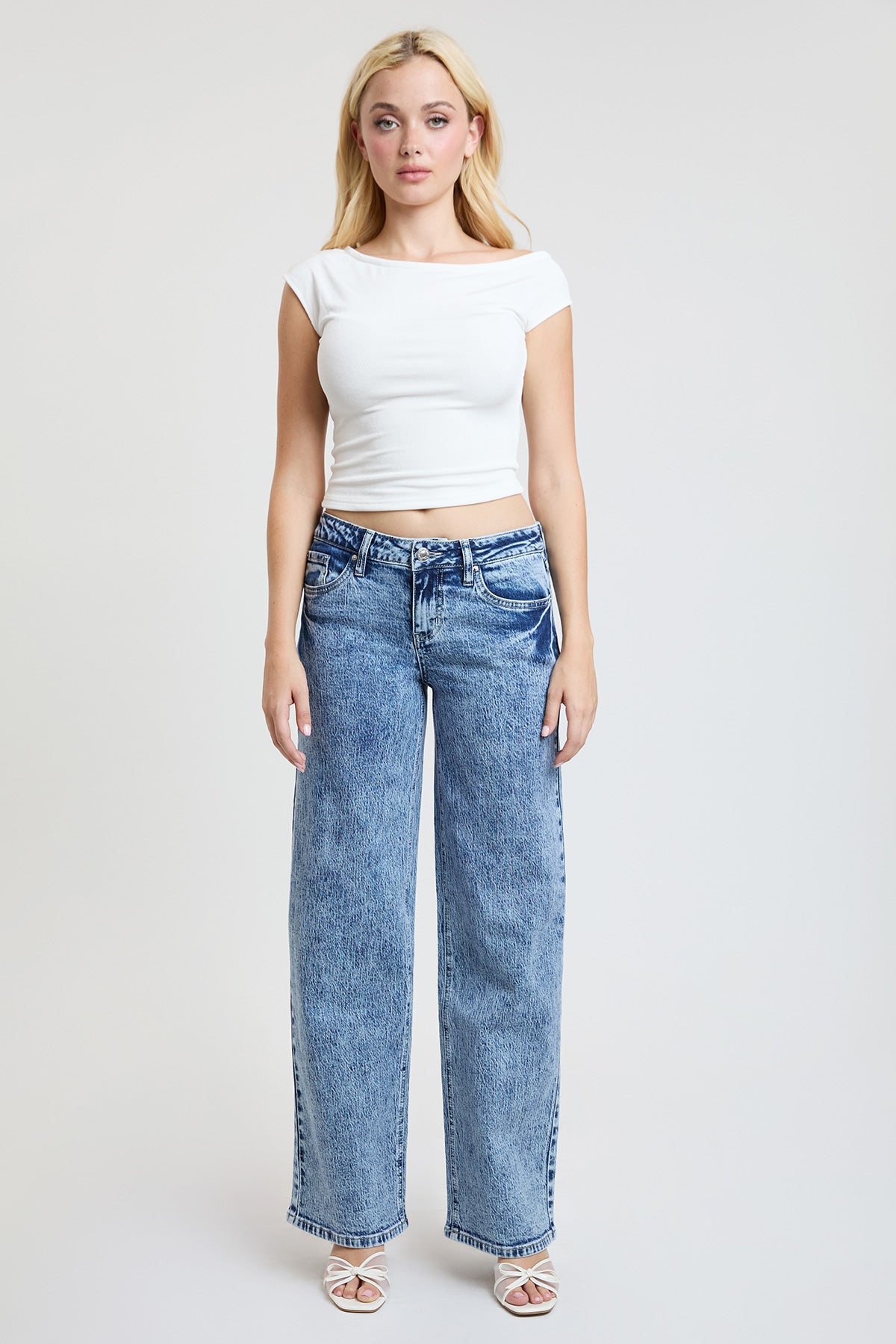 Women's Luxe Britney Wide Leg Jeans