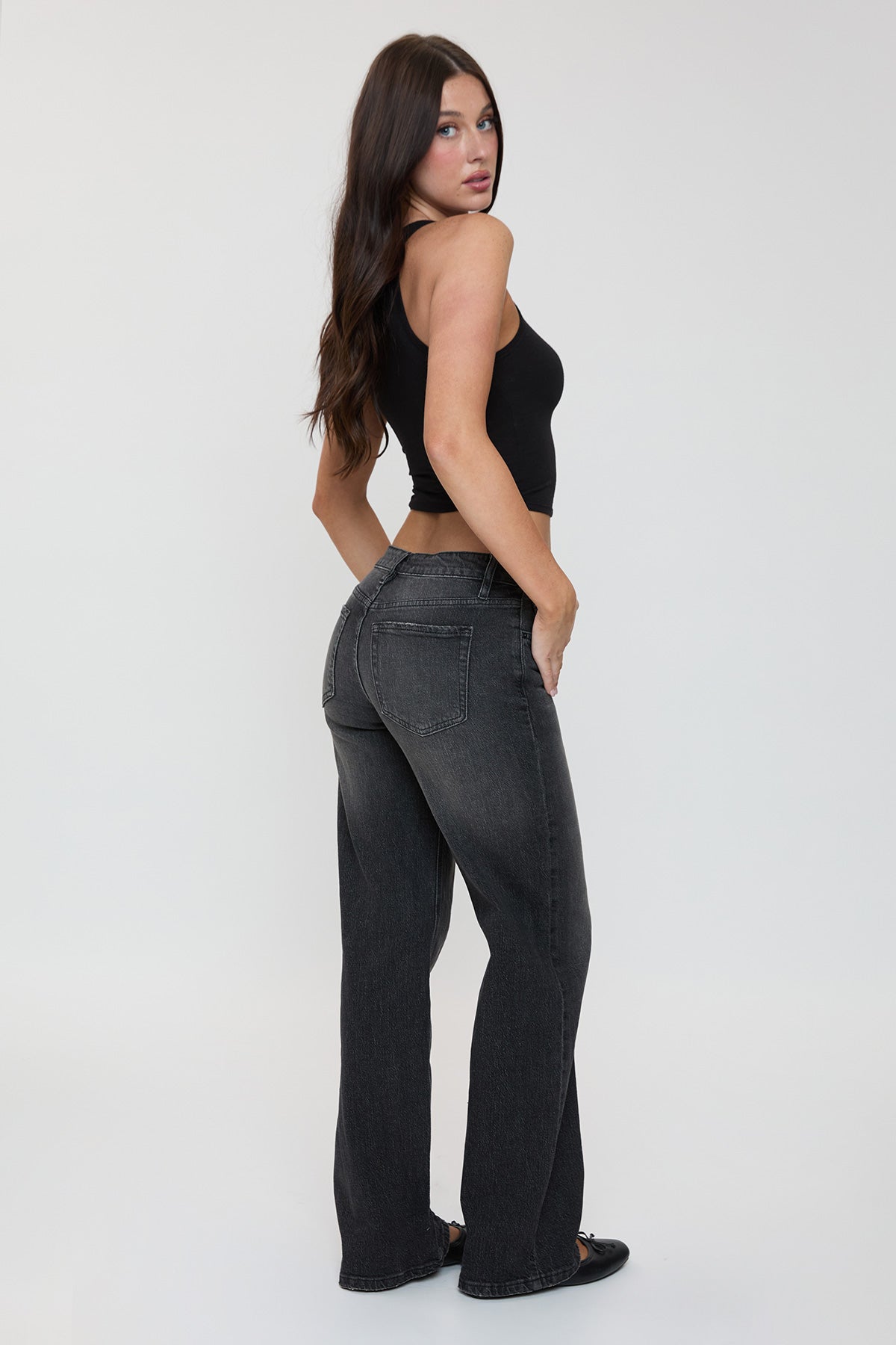 Women's Luxe Britney Wide Leg Jeans