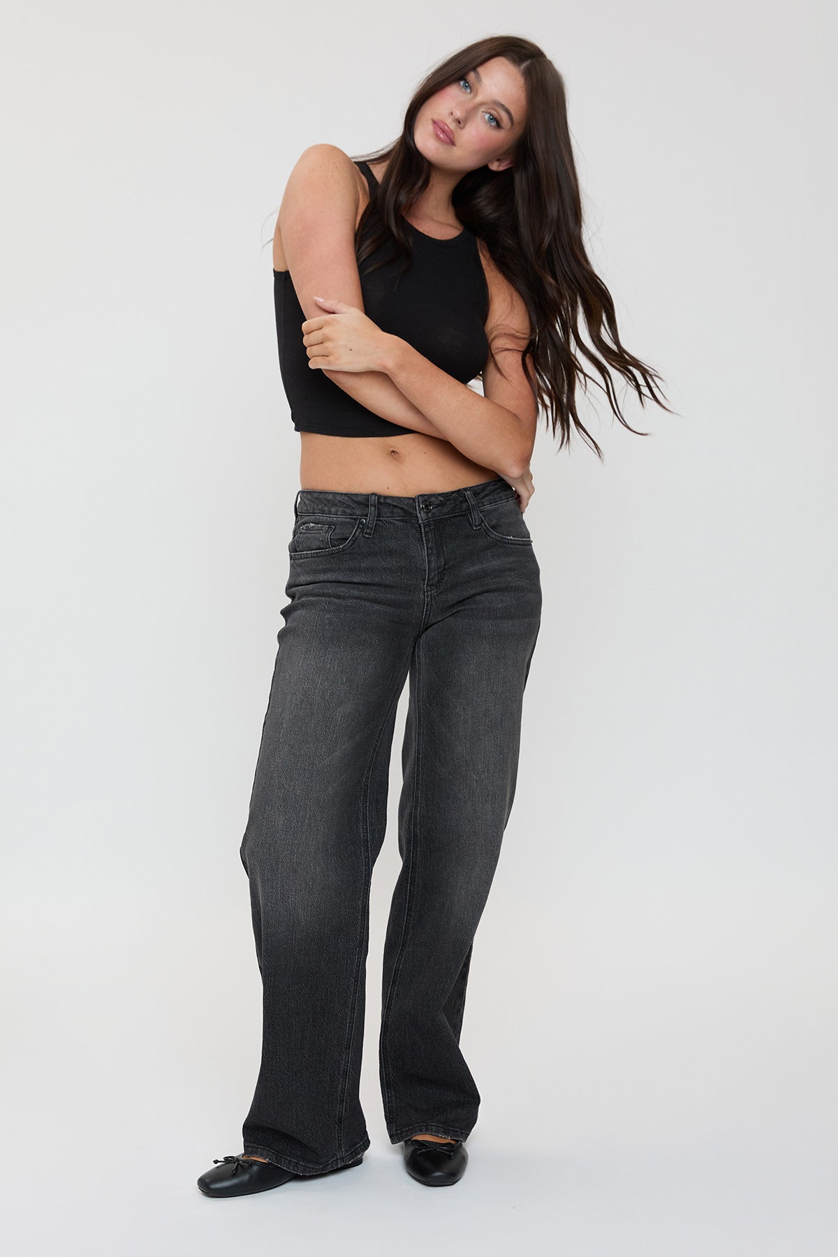 Women's Luxe Britney Wide Leg Jeans