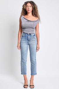Women's Luxe High Rise Vintage Stretch Straight Leg Jeans