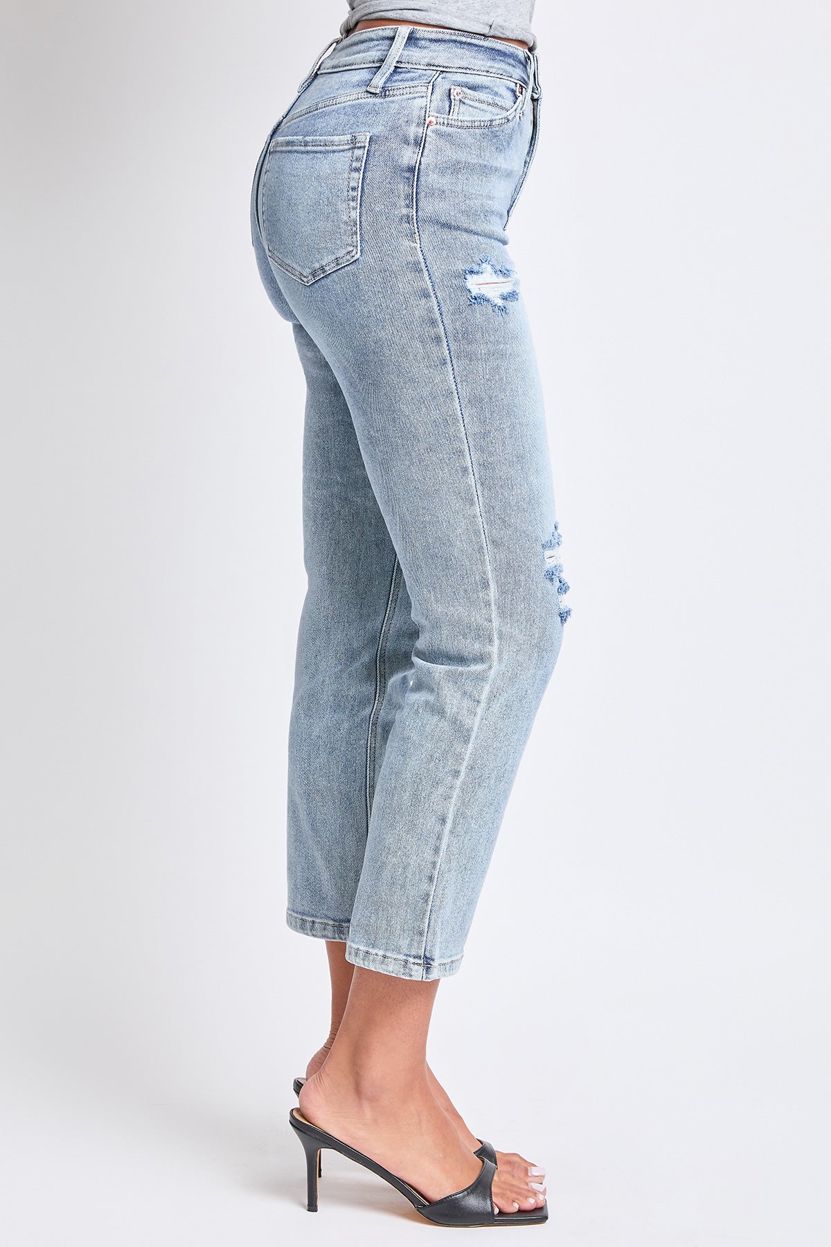 Women's Luxe High Rise Vintage Stretch Straight  Jeans