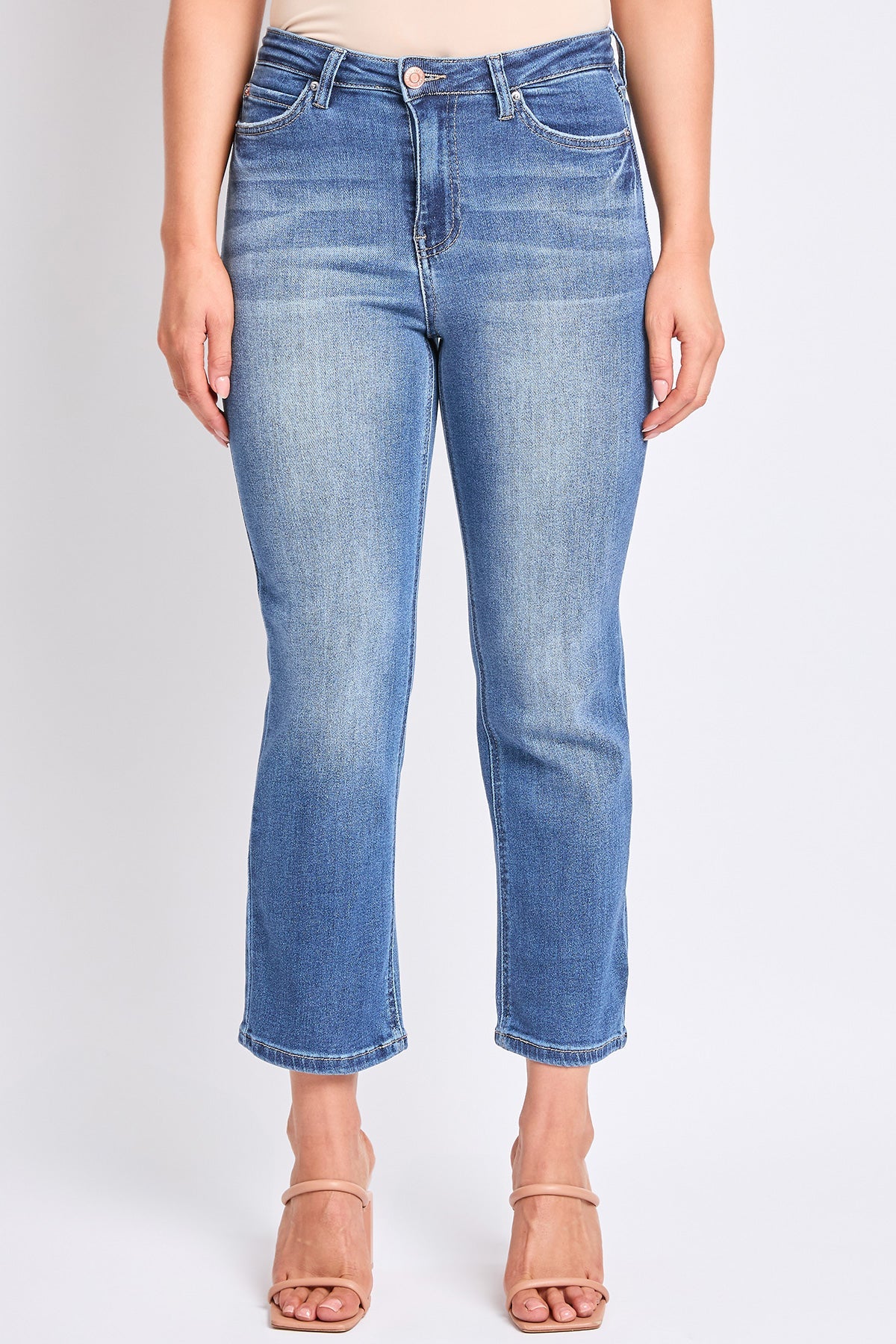 Women's Luxe High Rise Vintage Stretch Straight  Jeans