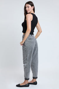 Women's Pleated Mom Jeans