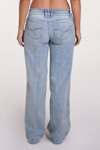 Women's Luxe Low Rise WannaBettaButt Wide Leg Jeans