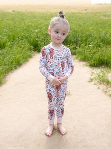 Highland Cow Bamboo Toddler Set