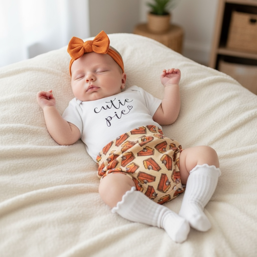 Thanksgiving Cutie Pie Baby Bummies Set