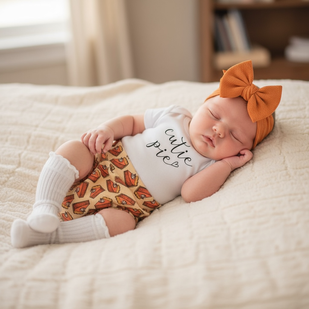 Thanksgiving Cutie Pie Baby Bummies Set