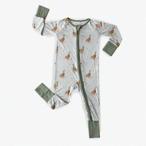 Little Duckling Bamboo Zipper Romper