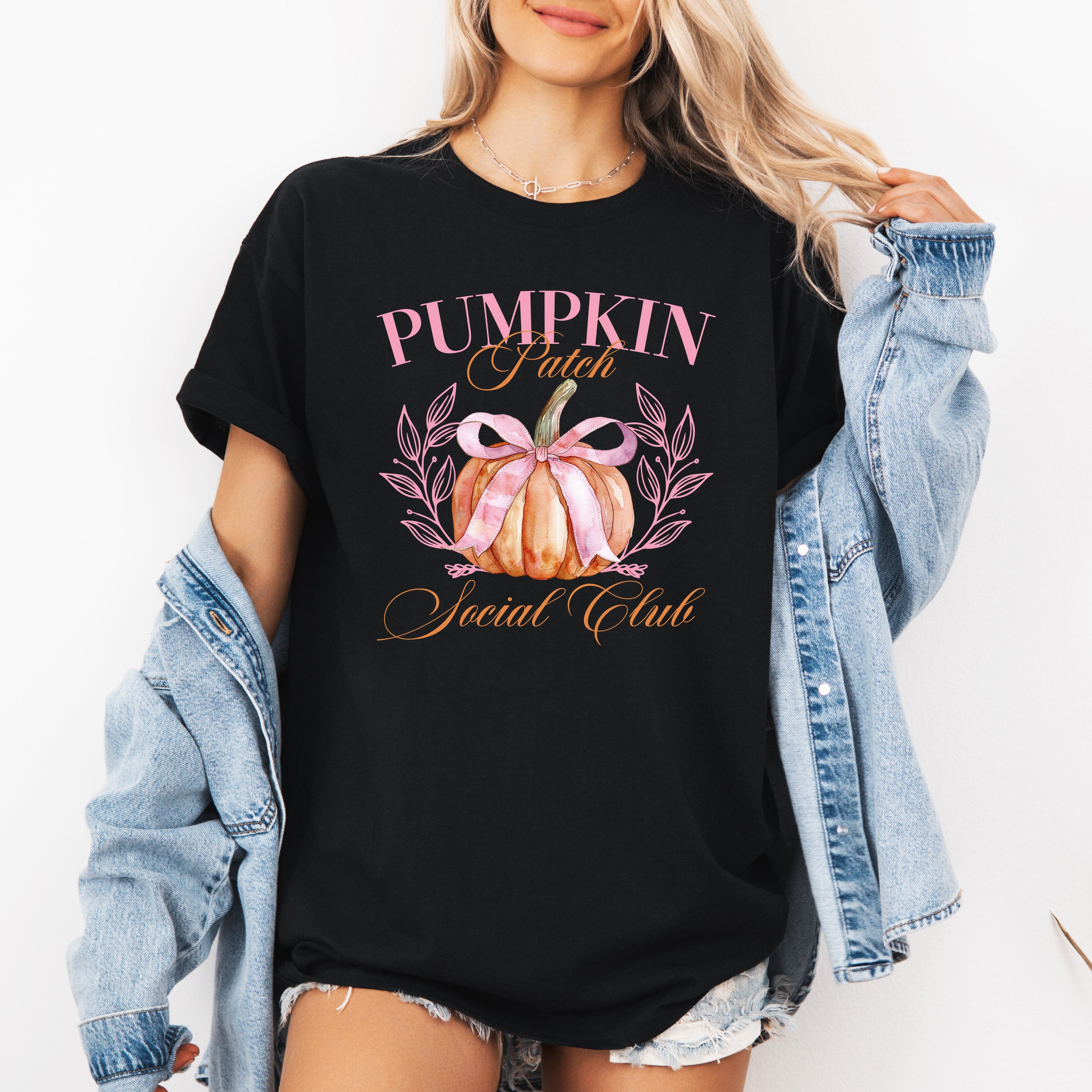 Pumpkin Patch Social Club, Autumn, Fall, Tshirt