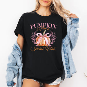 Pumpkin Patch Social Club, Autumn, Fall, Tshirt