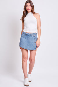 Women's Denim Wrap Skort