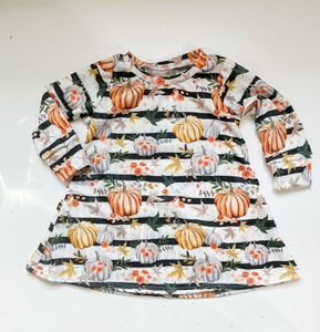 Pumpkin Stripe Dress