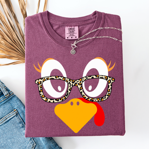 Thanksgiving, Teacher, Turkey, Cute, Leopard Print, Comfort Colors T-Shirt