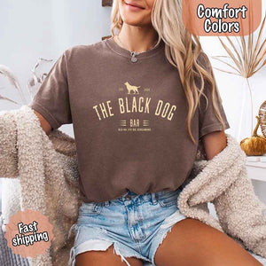 The Black Dog Comfort Colors Concert Tee – Minimalist Unisex Music Shirt