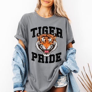 Tiger Pride, Football, Sports, Game Day, Big Game, Touchdown, Tailgate Party Tshirt Comfort Colors T-Shirt