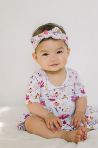 Bamboo Purple Floral Bodysuit Dress