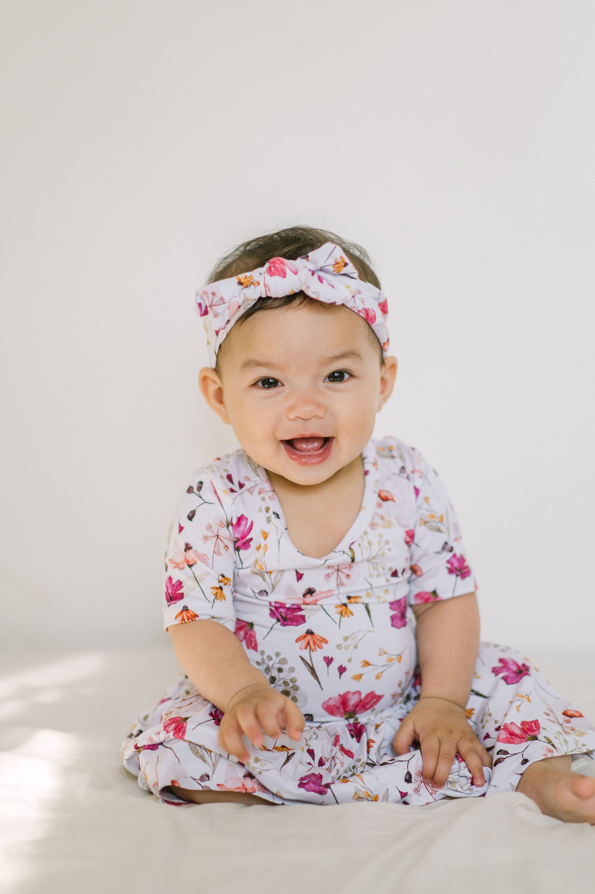Bamboo Purple Floral Bodysuit Dress