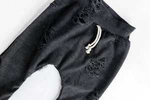 Distressed Denim Inspired Baby Joggers