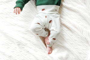 Sweet Hedgehogs on Ivory Baby & Toddler Cotton Knit Leggings
