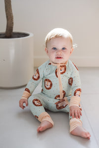 Little Lion Bamboo Zipper Romper