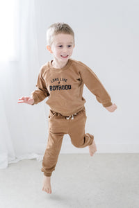 Long Live Boyhood organic lounge set